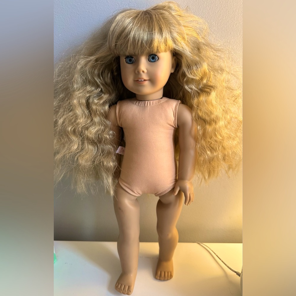 2008 Pleasant Company American Girl Doll Just Like You Blonde Blue Eyes Bangs